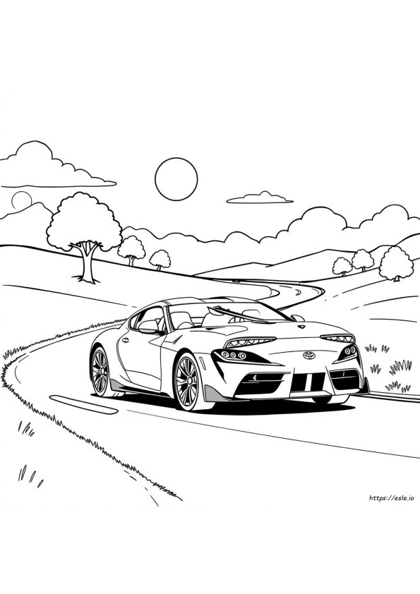 Toyota Supra Kolorowanka