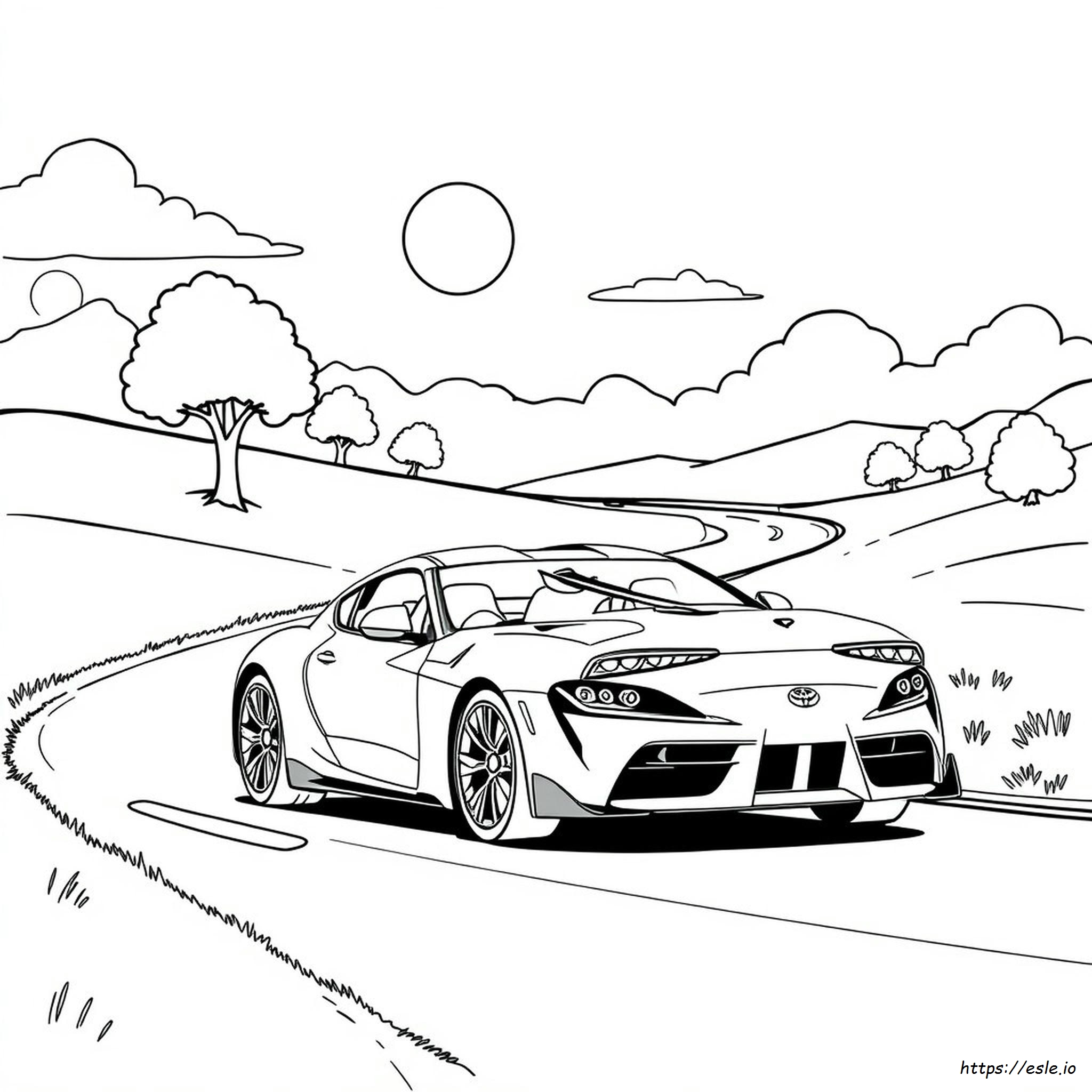 Toyota Supra Kolorowanka