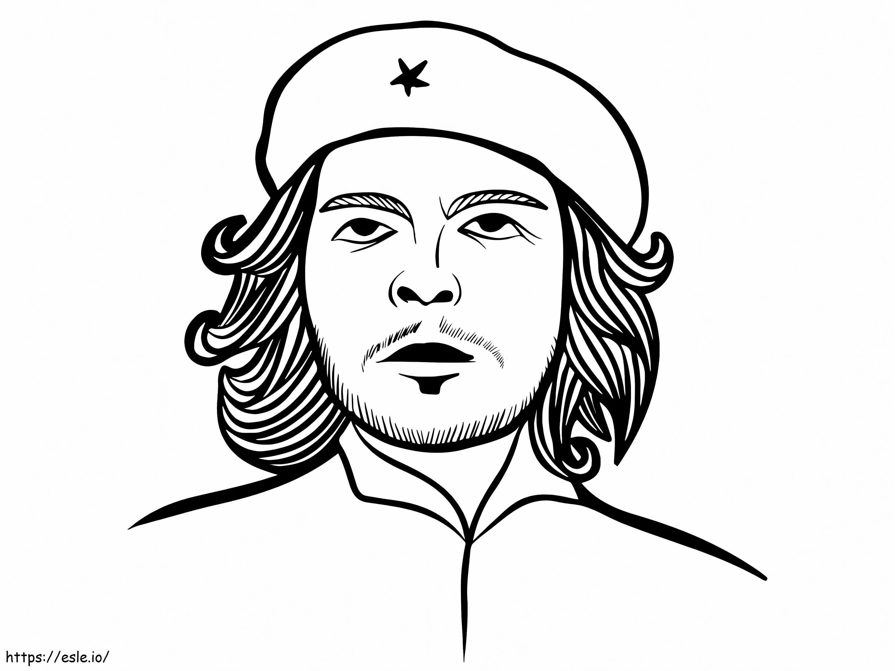 Che Guevara kleurplaat kleurplaat