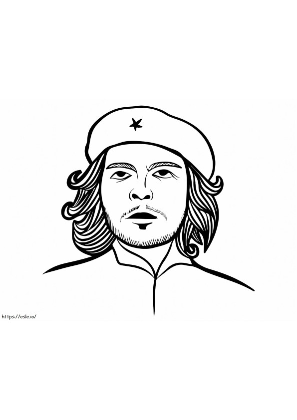 Che Guevara kleurplaat