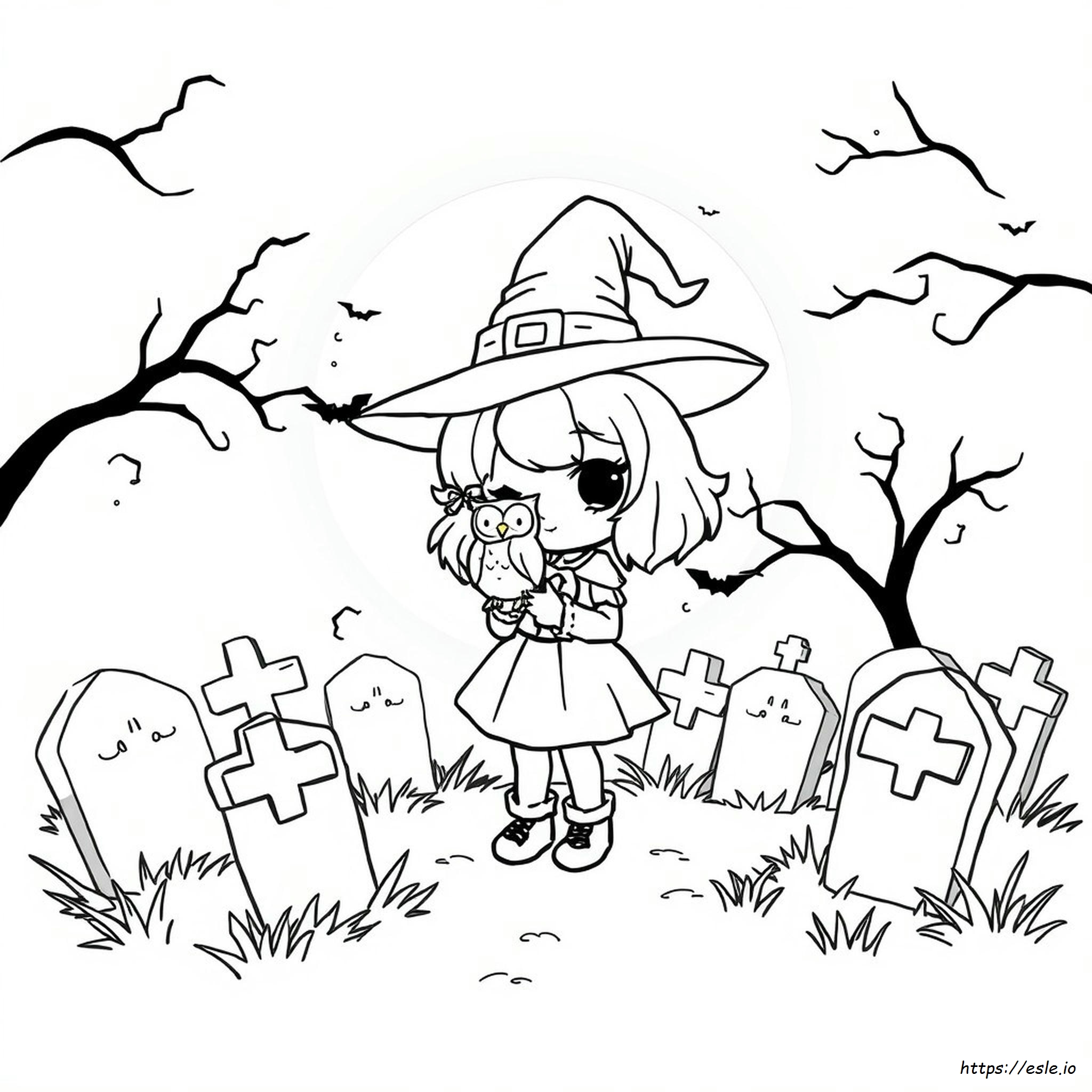 Spooky Cutie Coloring Pages