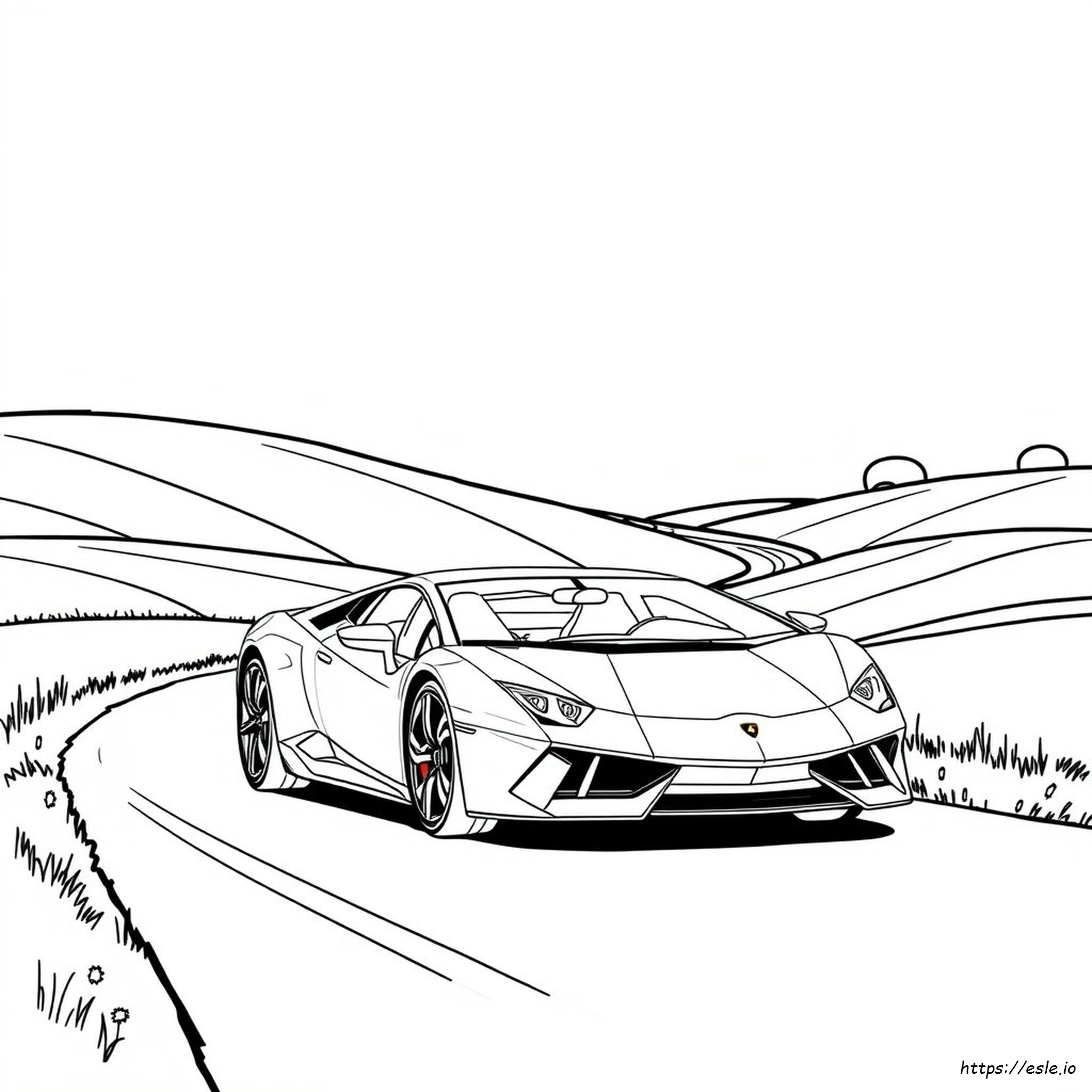 Lamborghini Drawing For Colouring