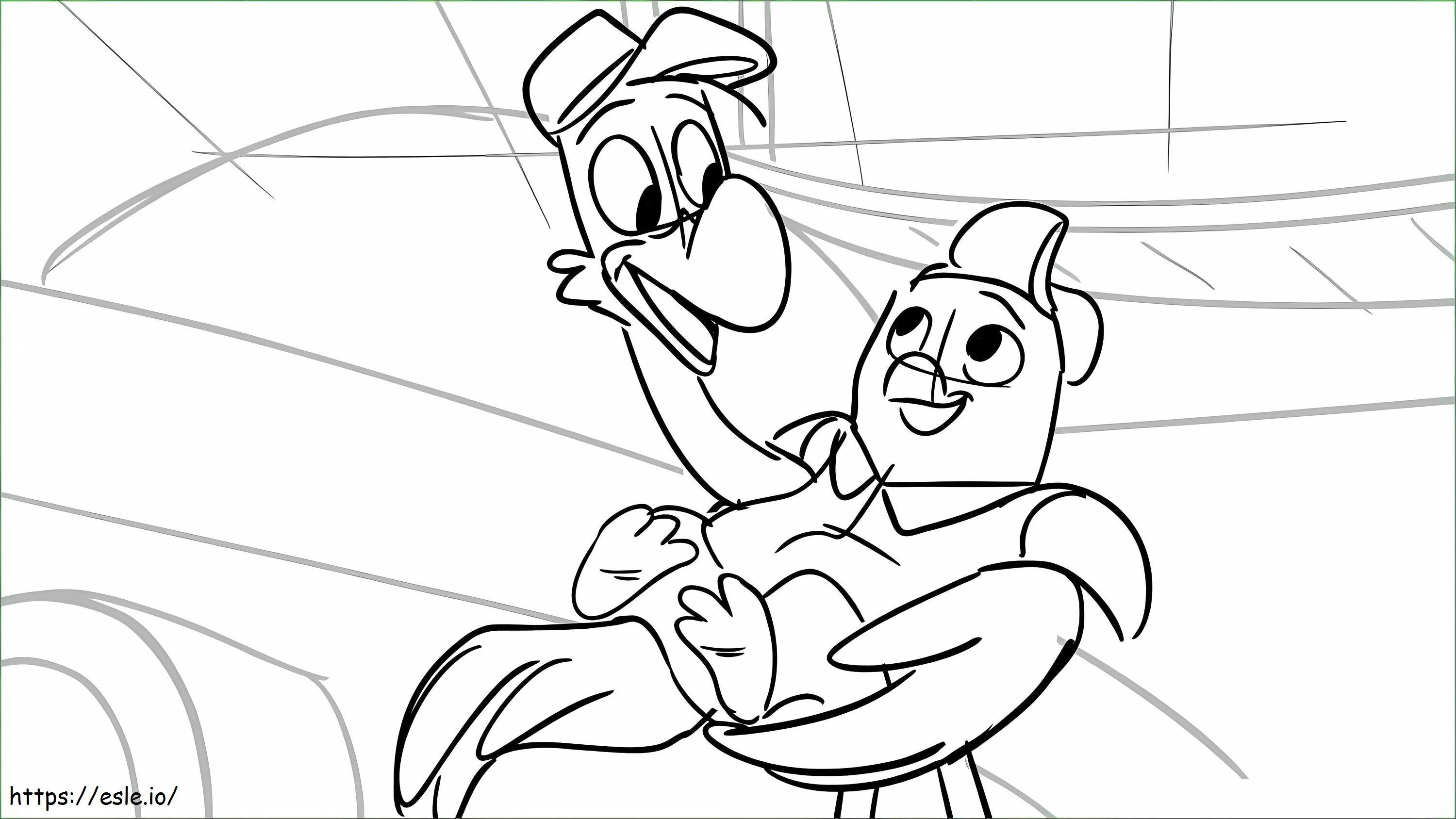 Freddy And Pip 1 coloring page