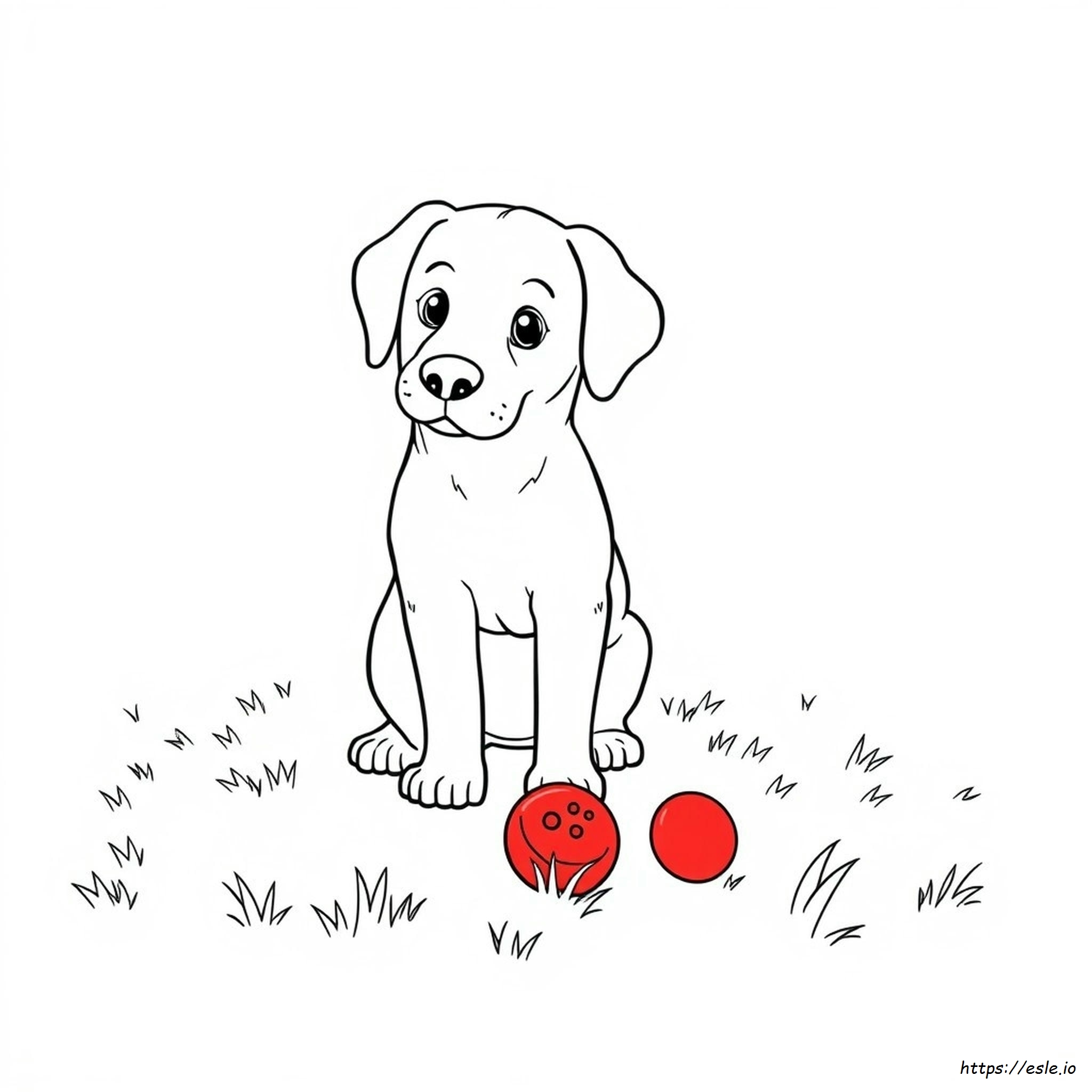 Süßer Labrador Ausmalbilder