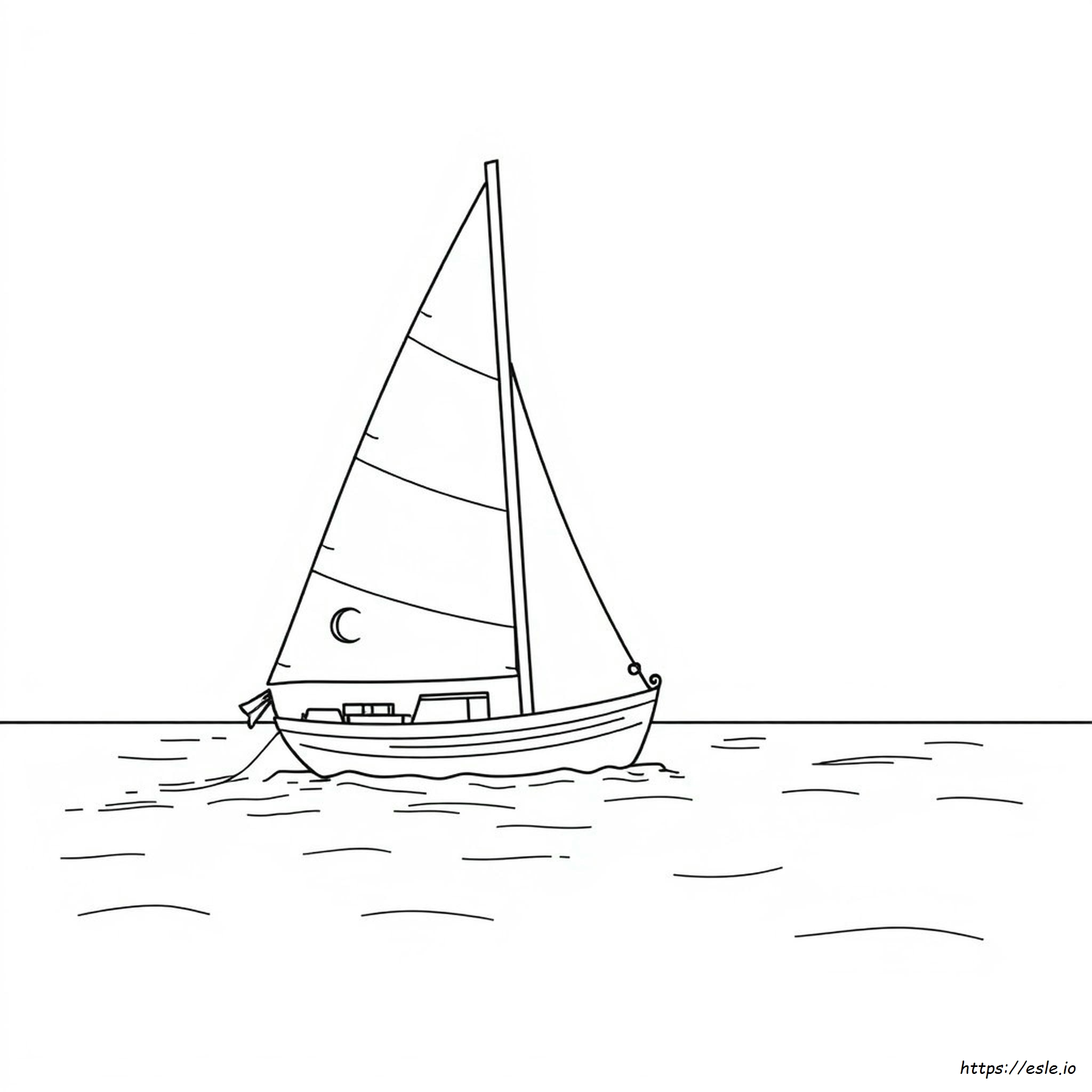Coloriage Bateau À Voile