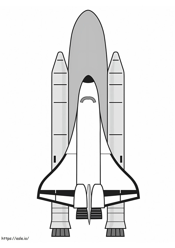Space Shuttle coloring page