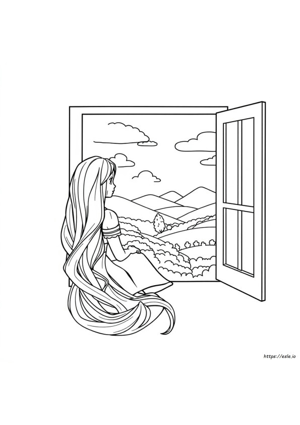 Rapunzel Coloring Printable