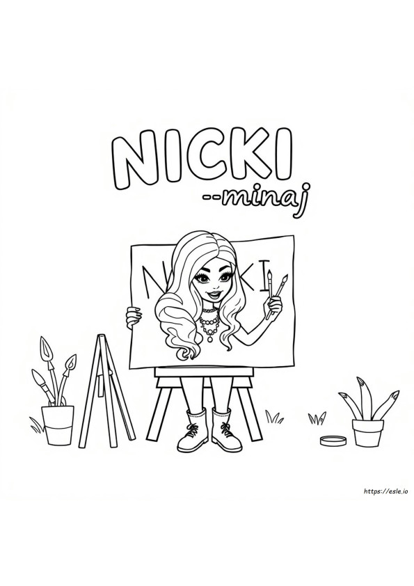 Kolorowanka Nicki Minaj