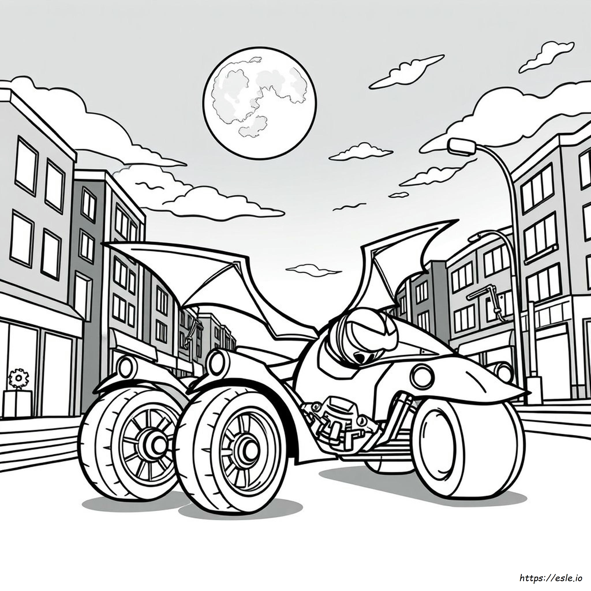 Kolorowanka Batwheels Do Kolorowania