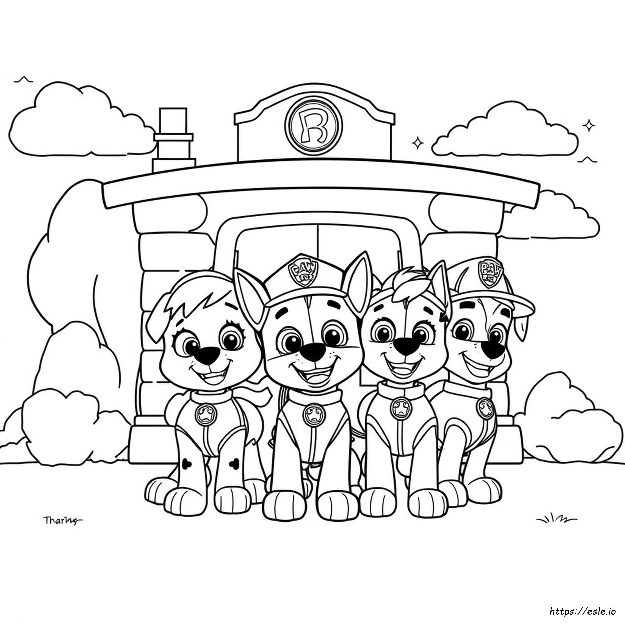 Paw Patrol Logo Coloring Pages