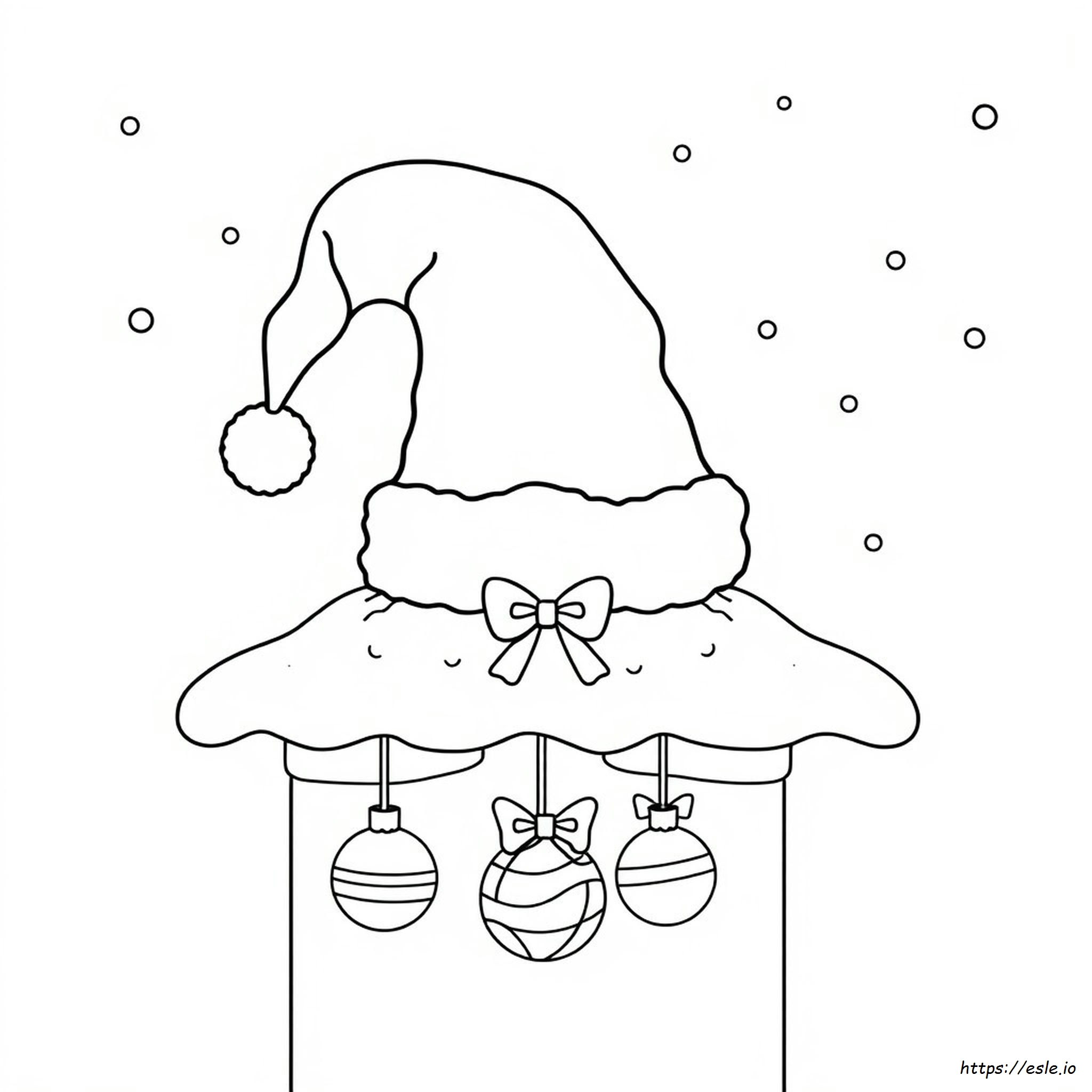 Coloring Christmas Hat