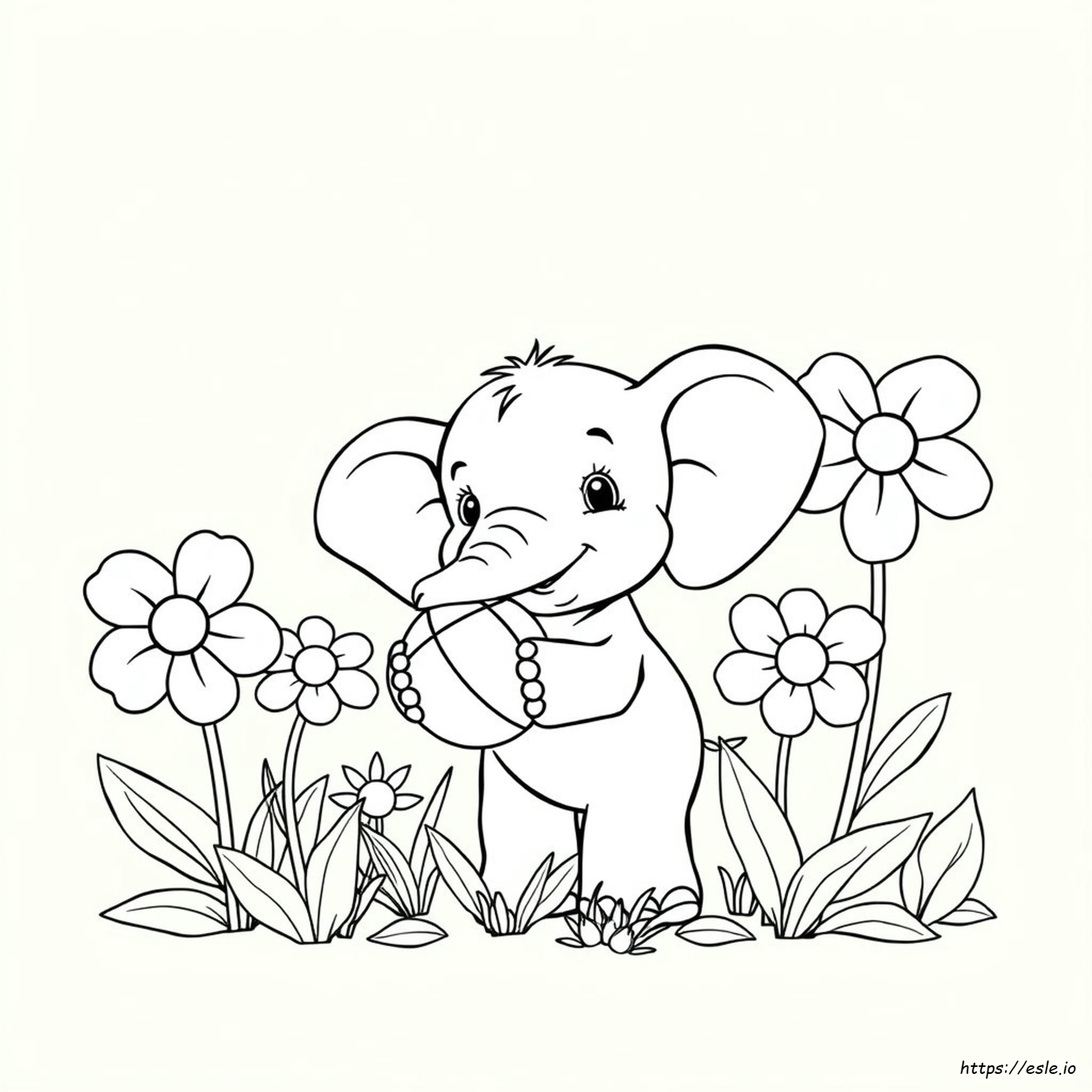 Elephant Coloring Pages For Preschool