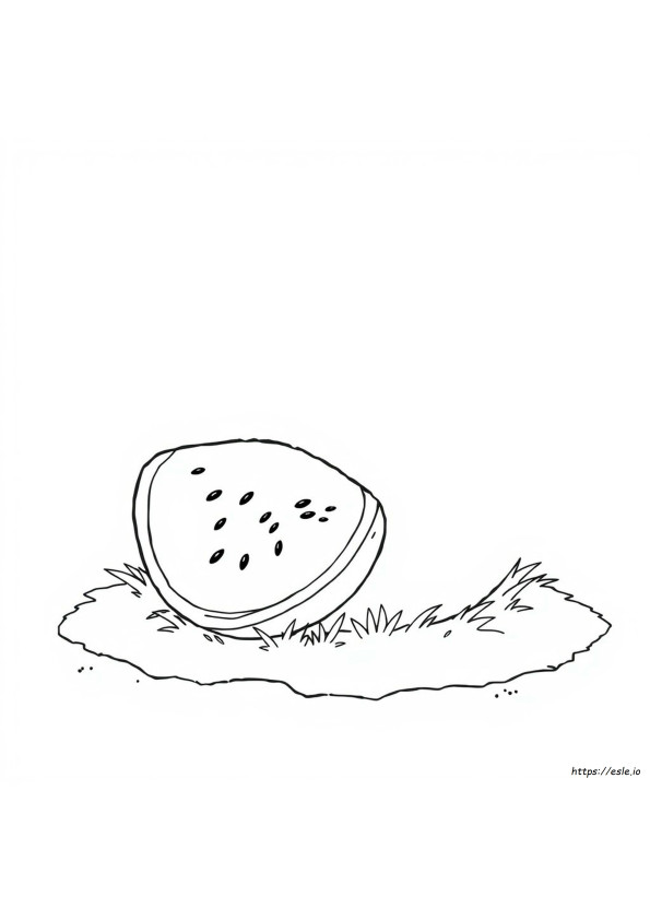 Free Watermelon Coloring Pages