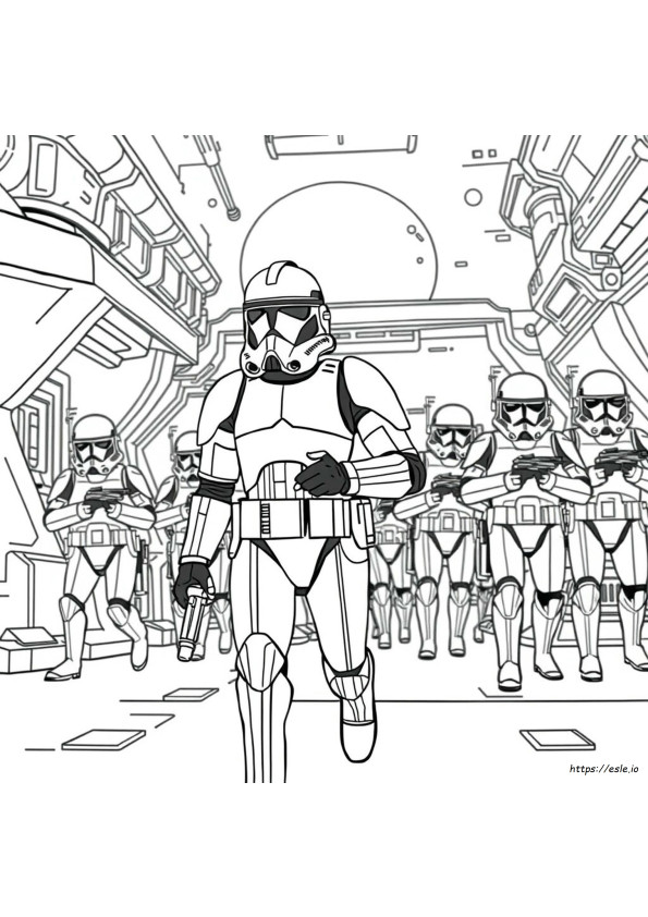 Clone Trooper Printable Star Wars Coloring Pages