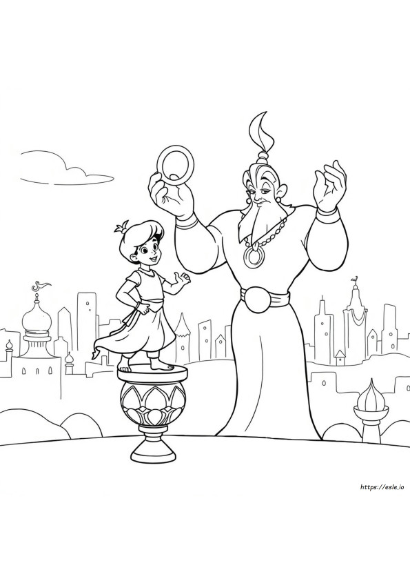 Aladdin De Colorat