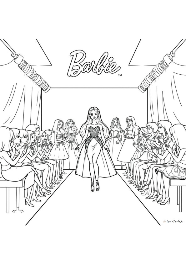 Barbie Modenschau Ausmalbilder
