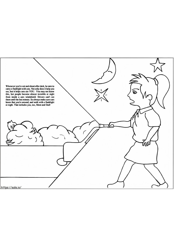 Out At Night coloring page