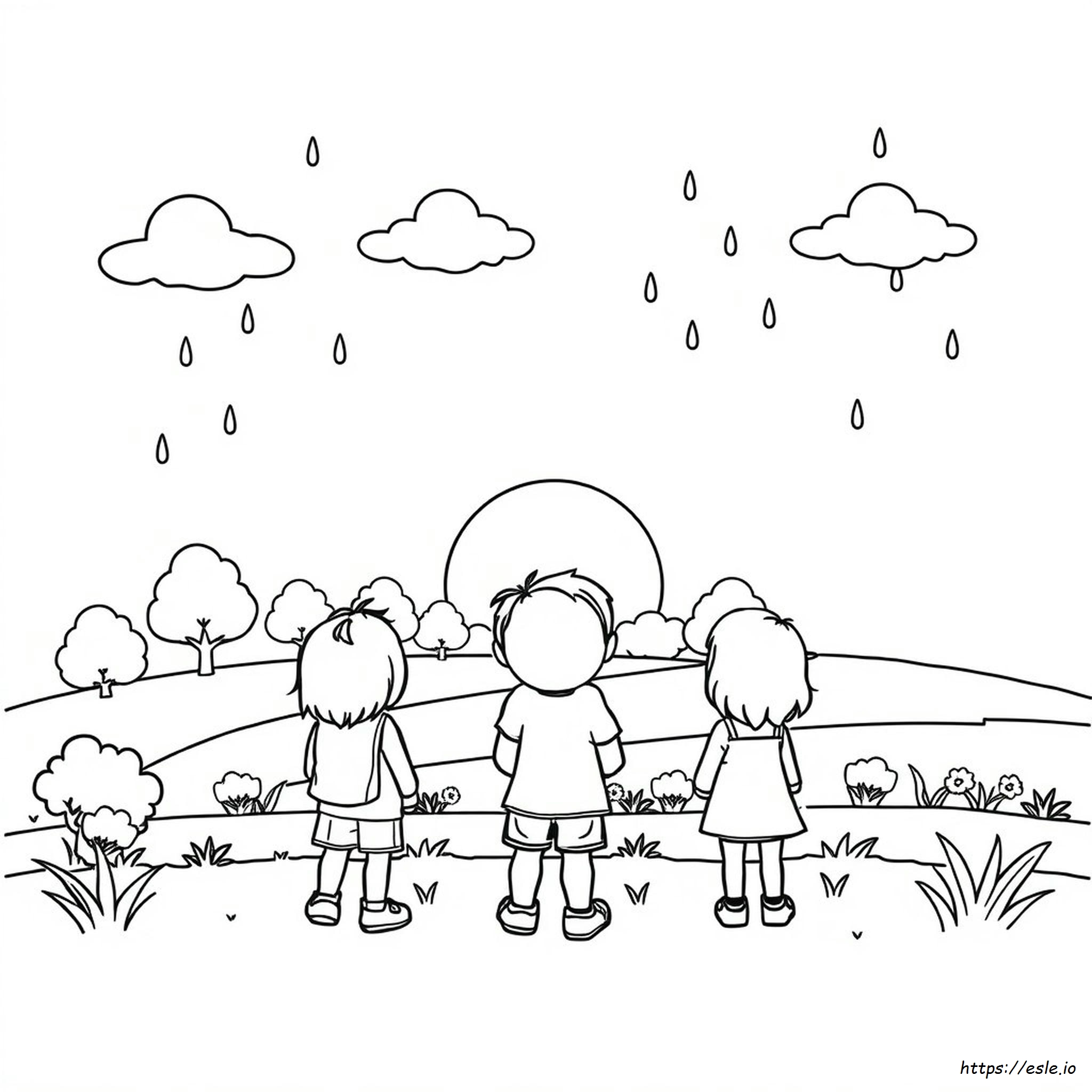 Kindergarten Weather Coloring
