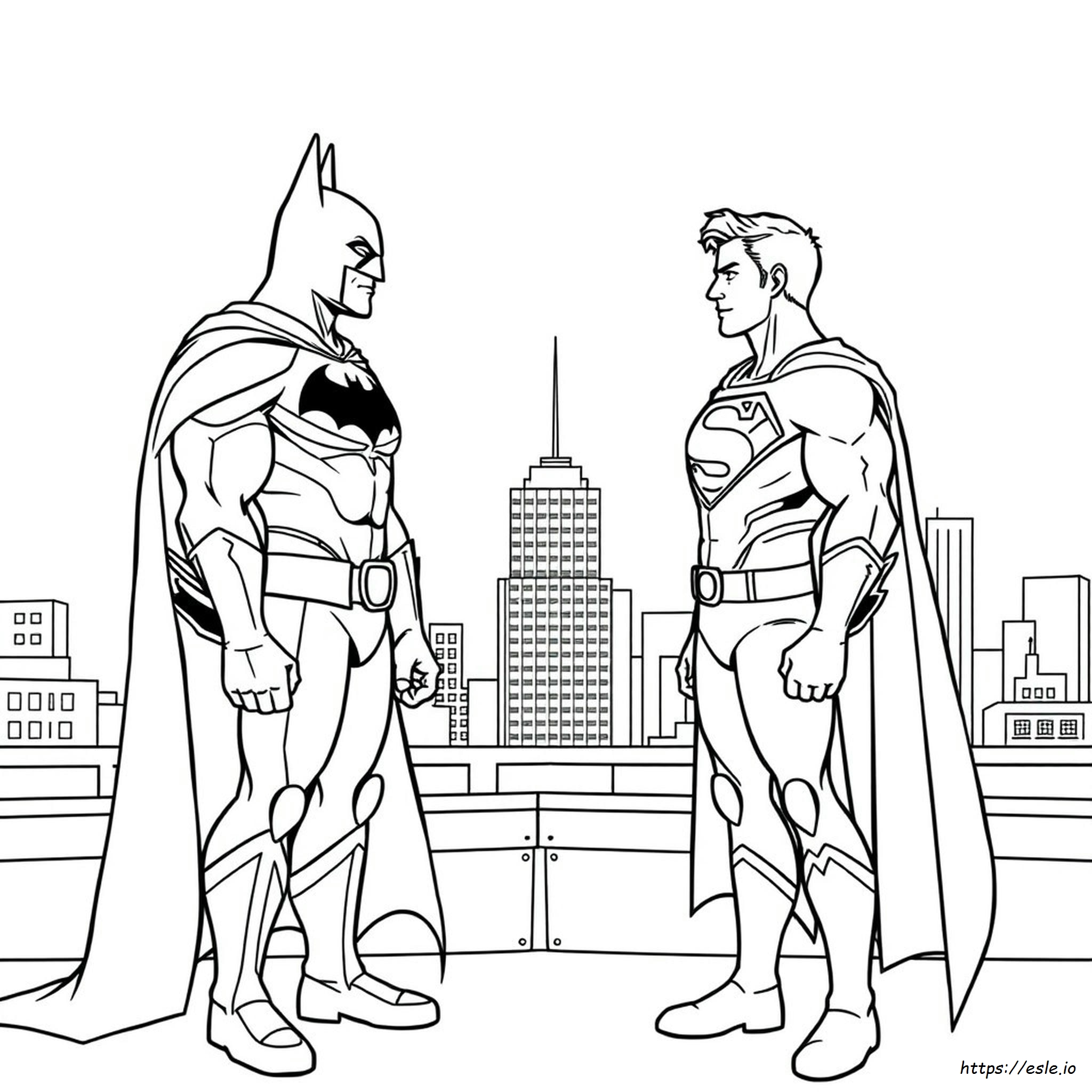 Batman Vs Superman Coloring Pages Printable