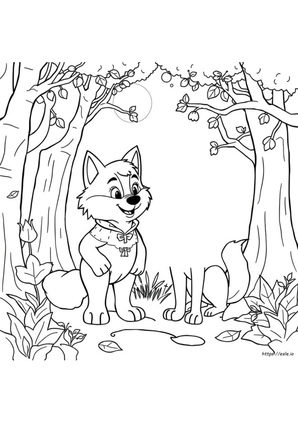 Puss In Boots Wolf Coloring Pages
