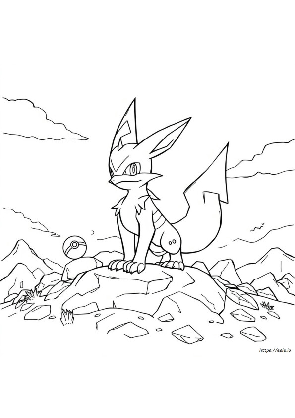 Lucario Kolorowanka