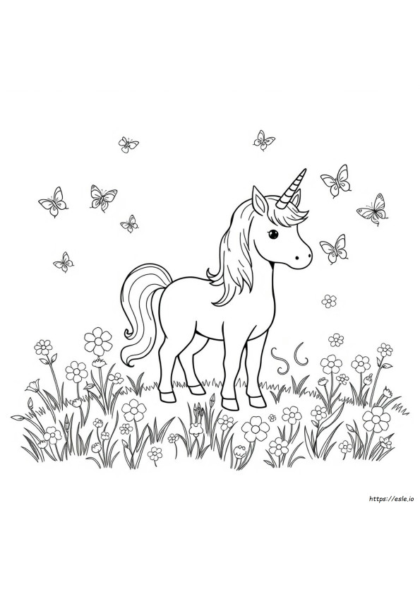 Unicorno Carino Da Colorare