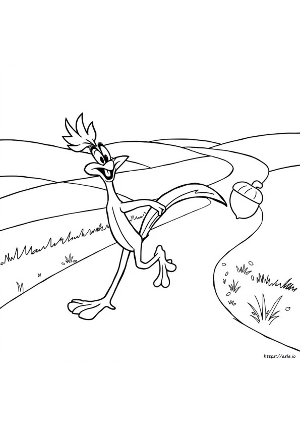 Kolorowanki Looney Tunes Struś Pędziwiatr