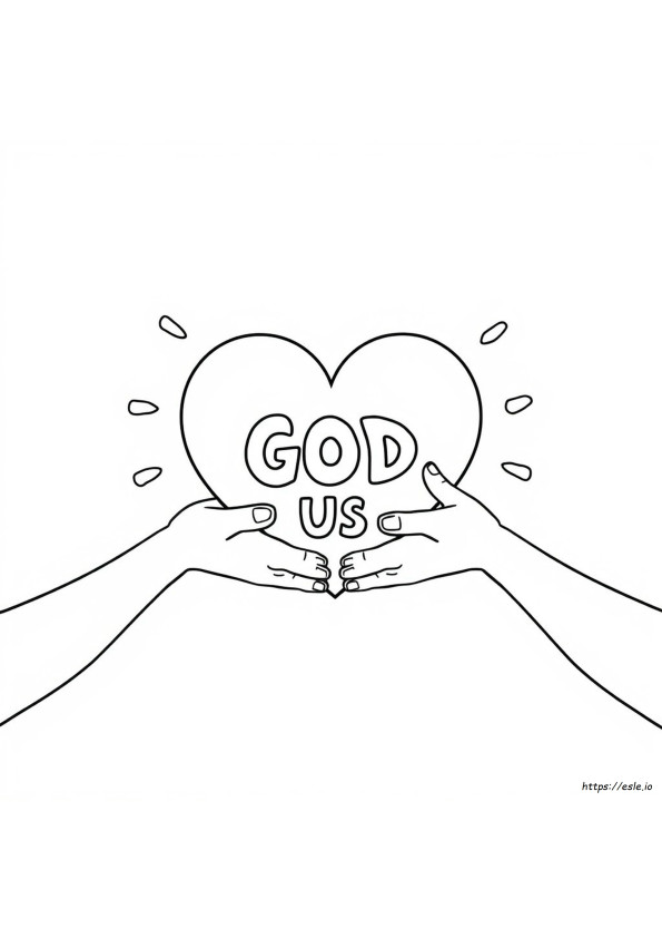 God Houdt Van Ons Kleurplaat