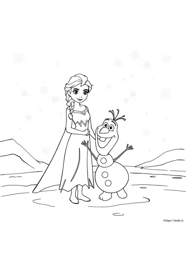 Pagini Gigantice De Colorat Crayola Frozen