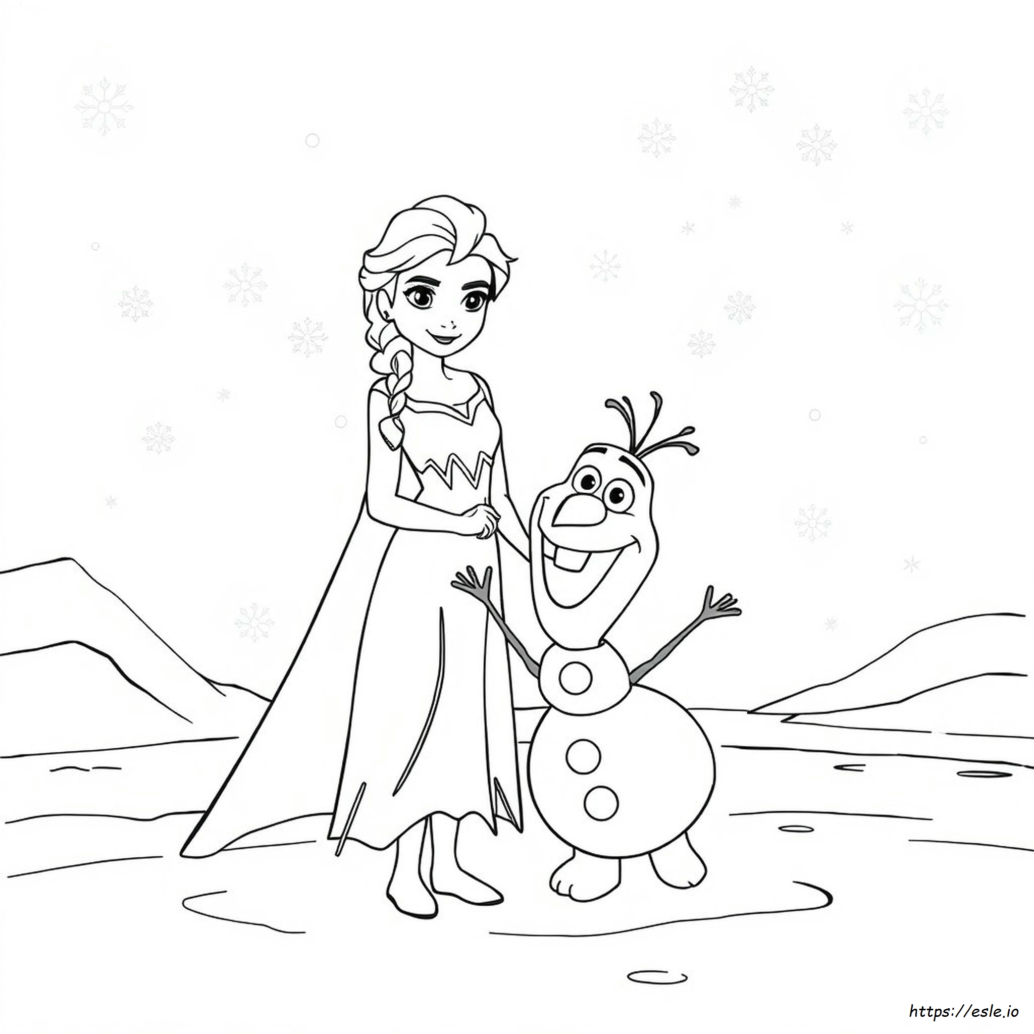 Crayola Frozen Giant Coloring Pages