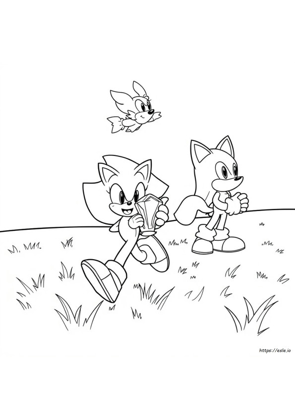 Sonic Und Freunde Ausmalbilder