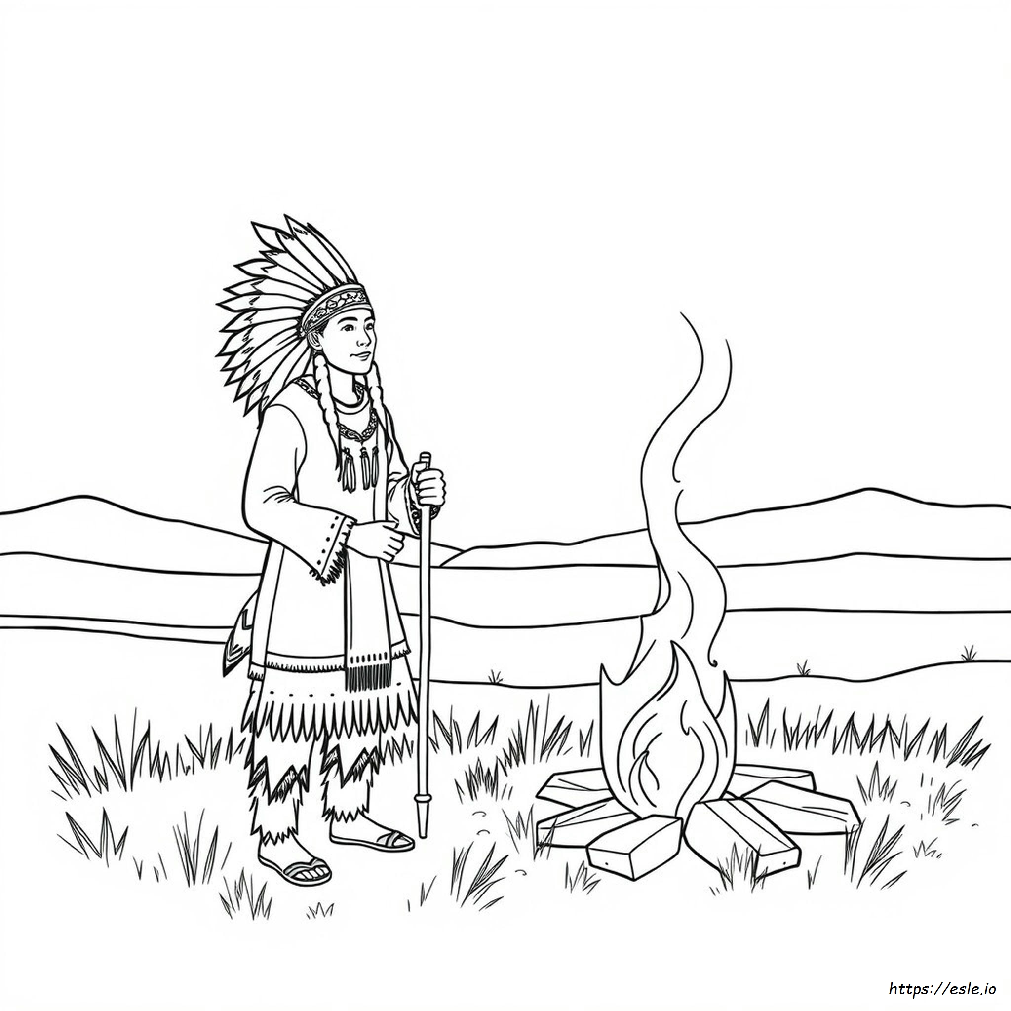 Native American Coloring Pages For Adults