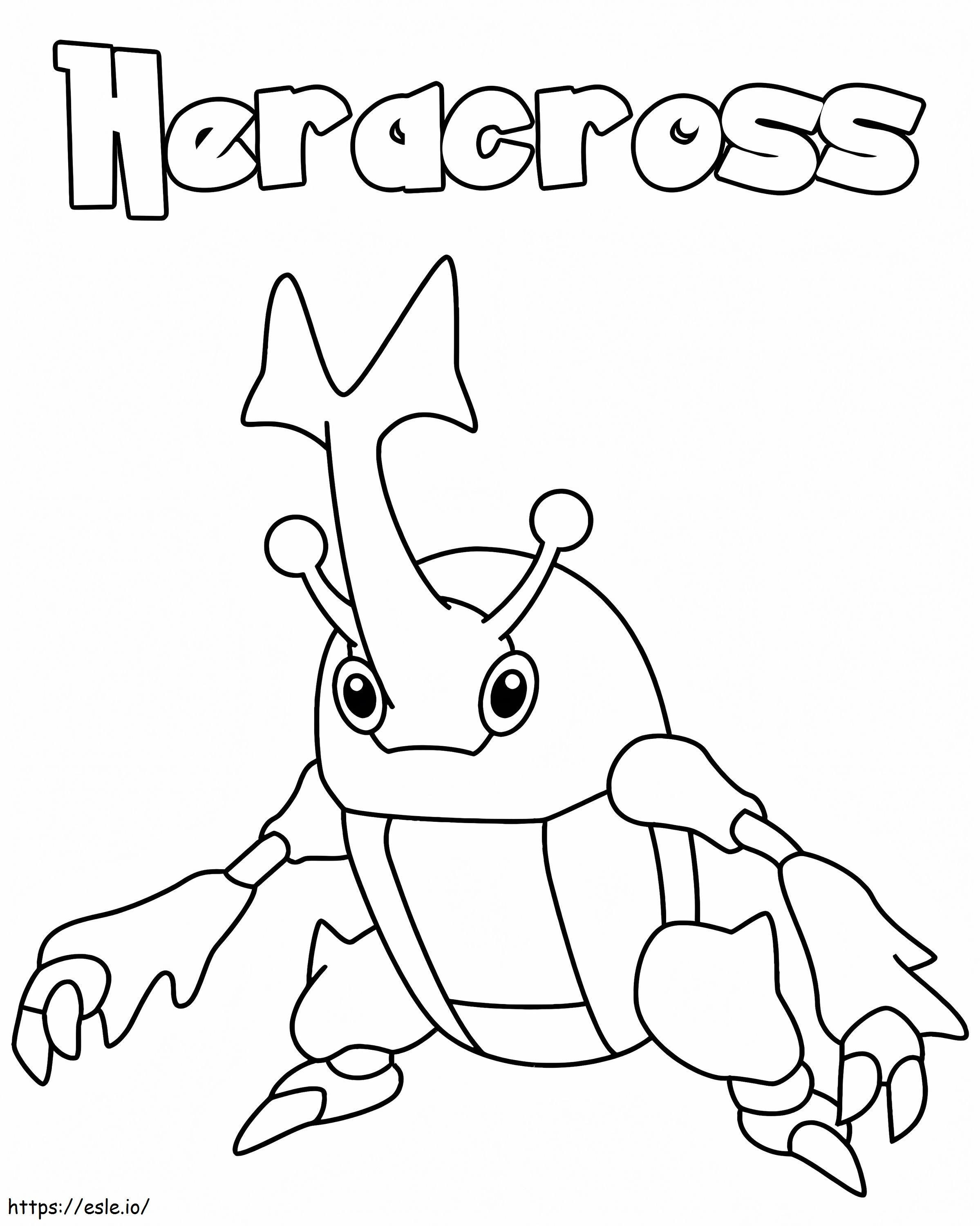 Coole Heracross Pokemon kleurplaat kleurplaat