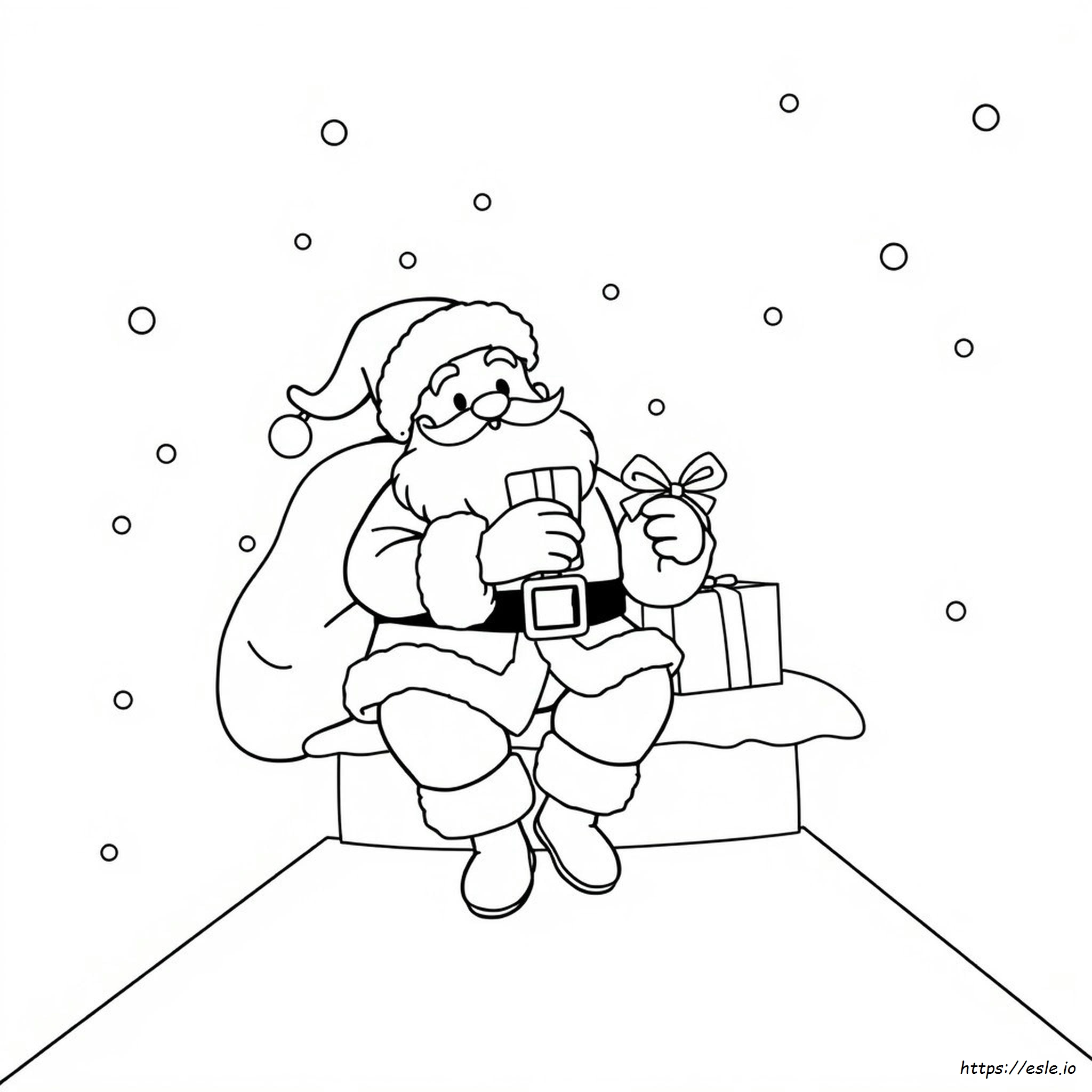 Weihnachtsmann Zum Ausmalen