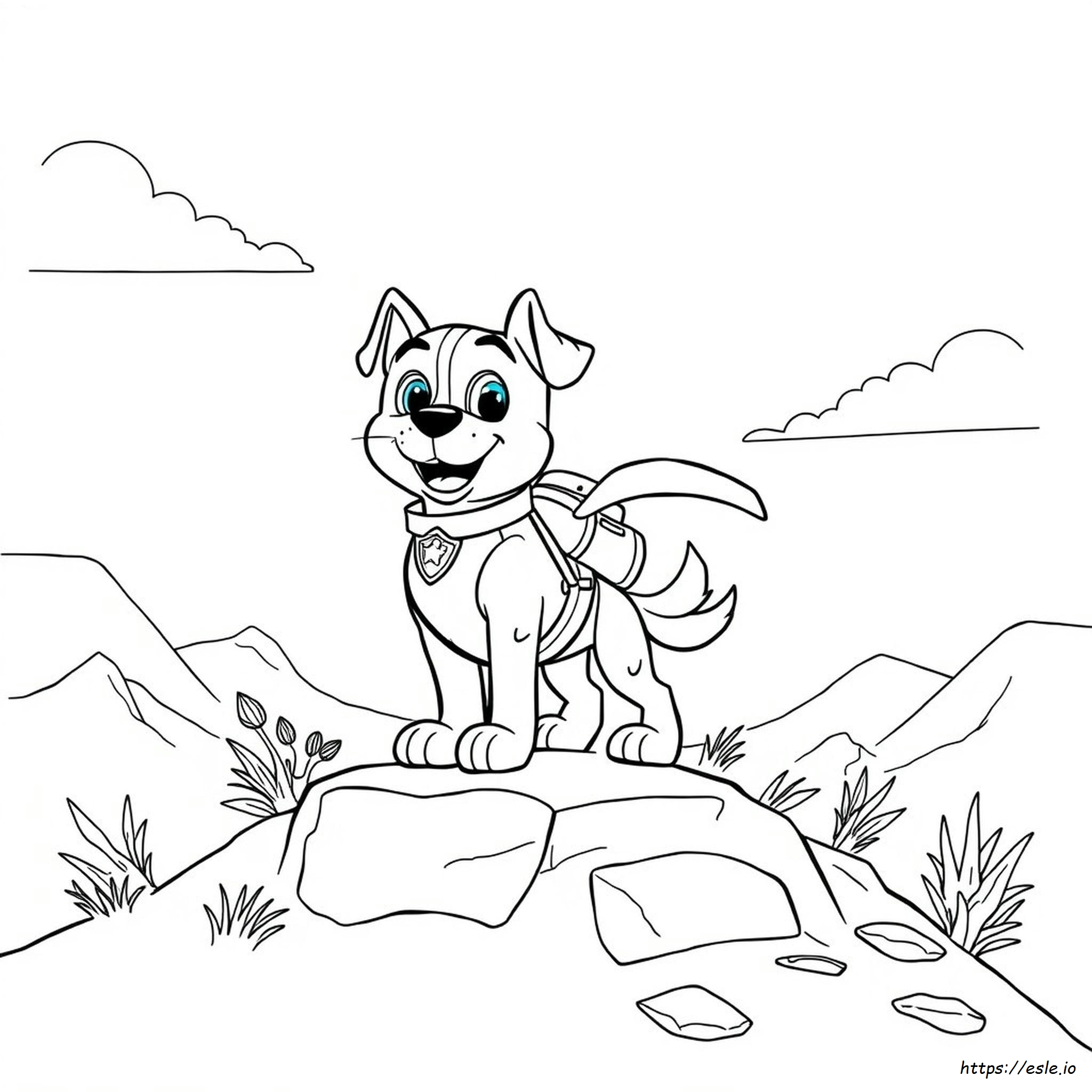 Mighty Pup Marshall Coloring Page