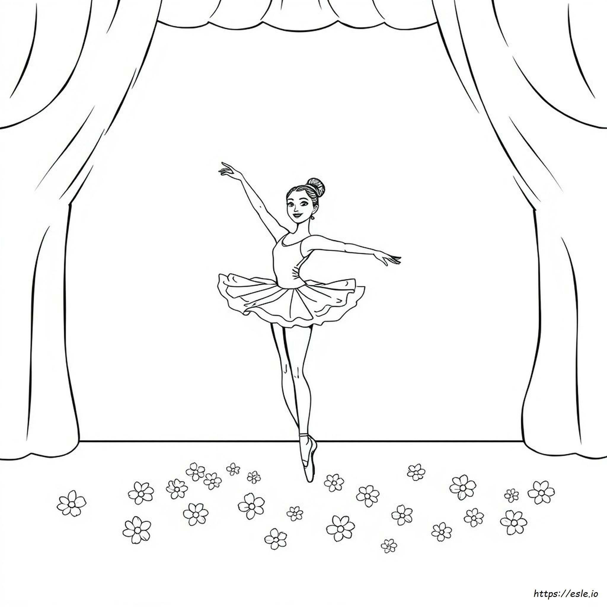 Ballerina Picture To Color