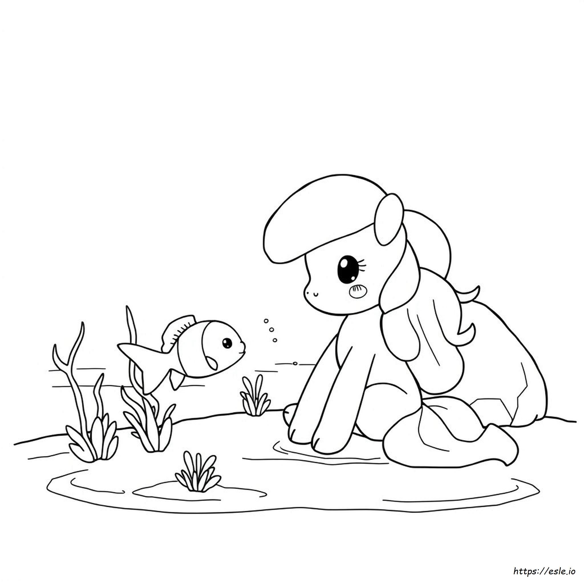 Ponyo Kleurplaat kleurplaat