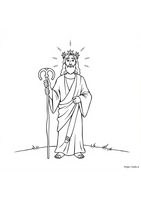 Jezus Doornenkroon Kleurplaat