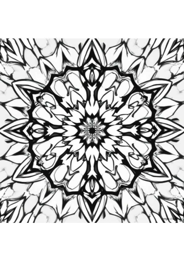 Páginas Para Colorear De Fractales