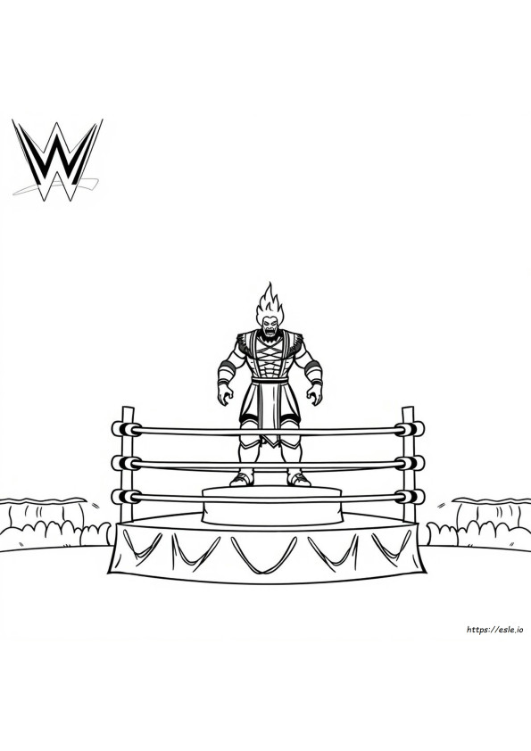 Kolorowanki Wwe Kane