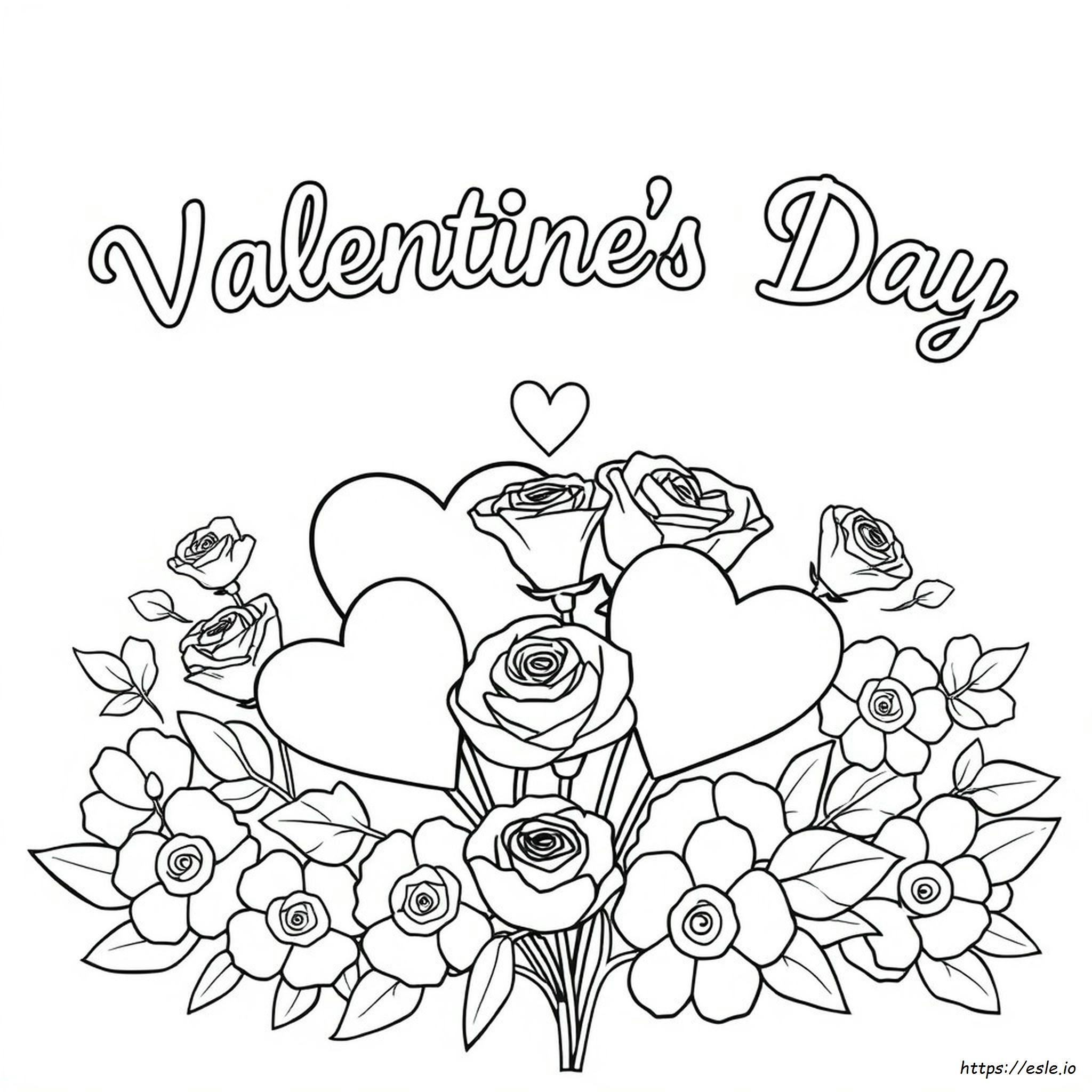 Free Happy Valentines Day Coloring Pages