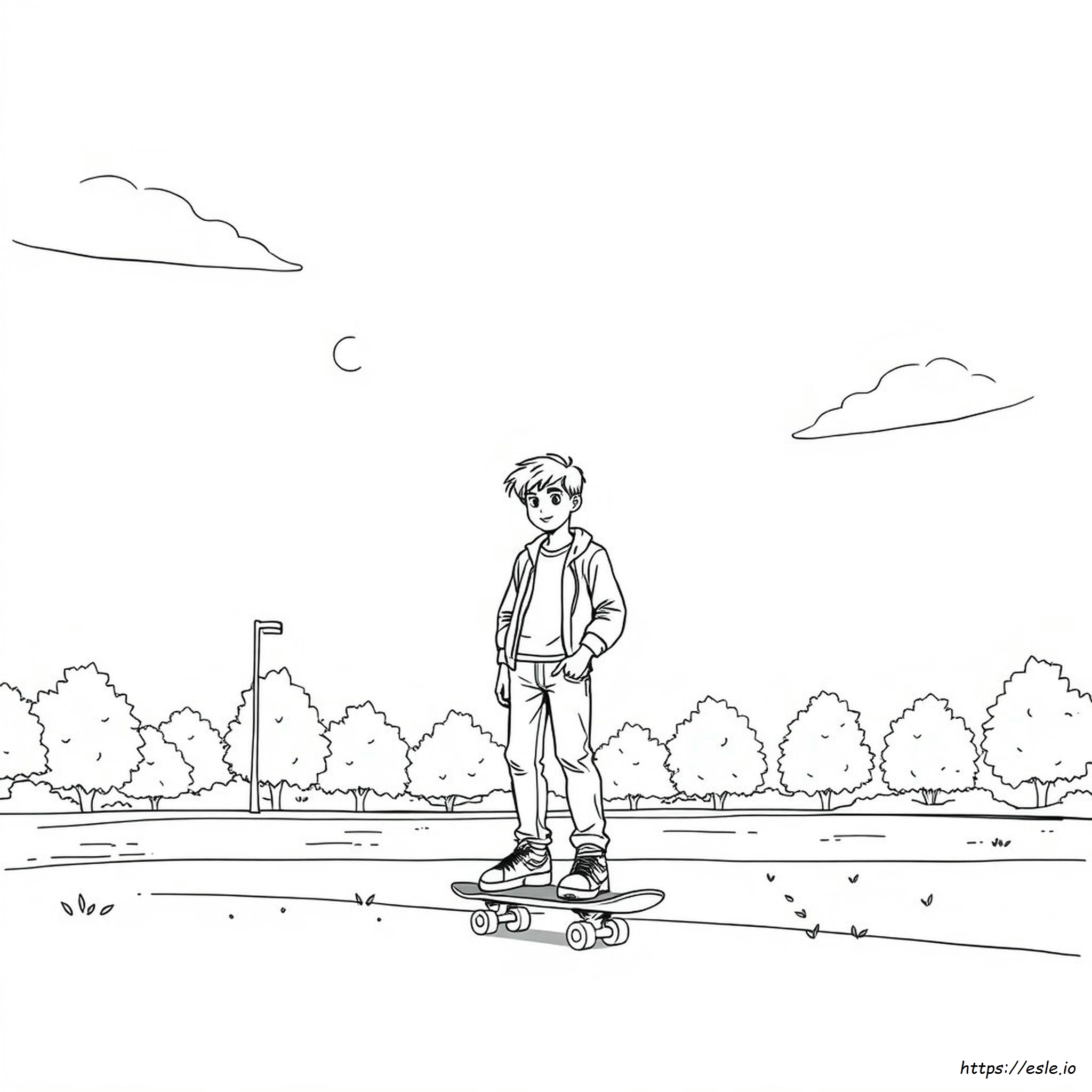 Teen Boy Coloring Pages