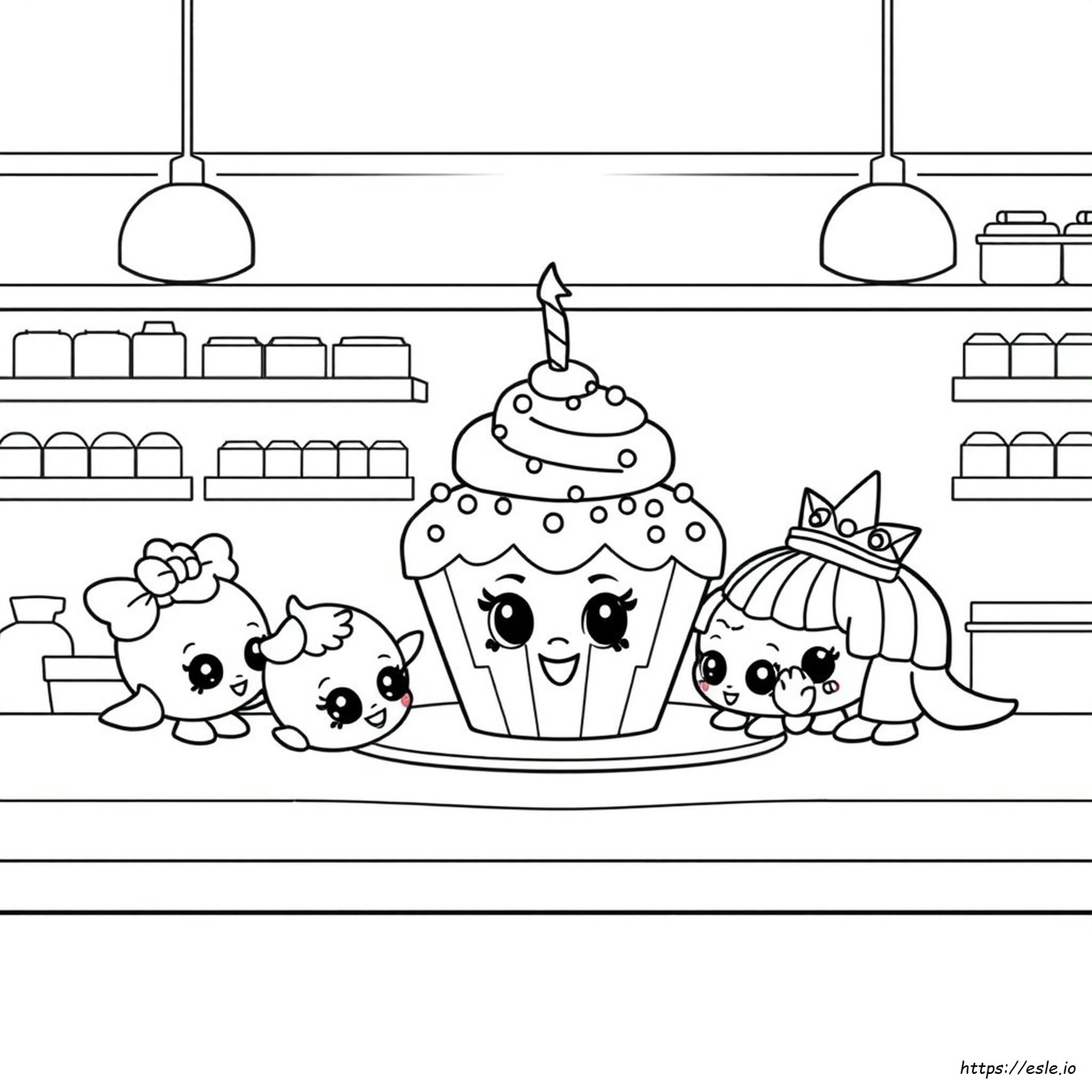 Shopkins Cupcake Queen Ausmalbilder