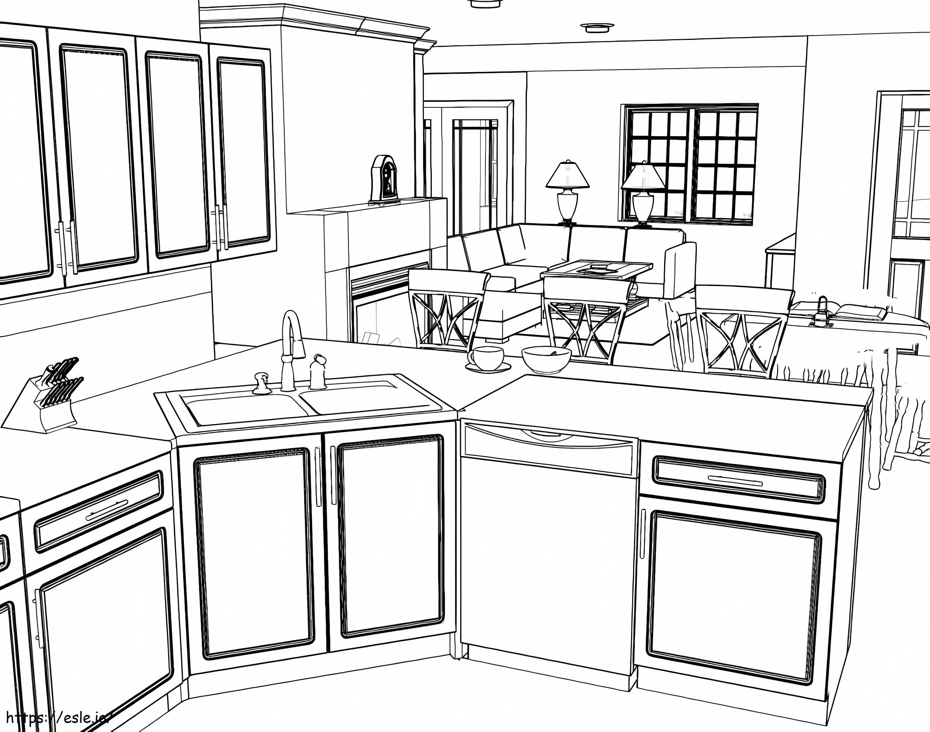 Good Kitchen coloring page