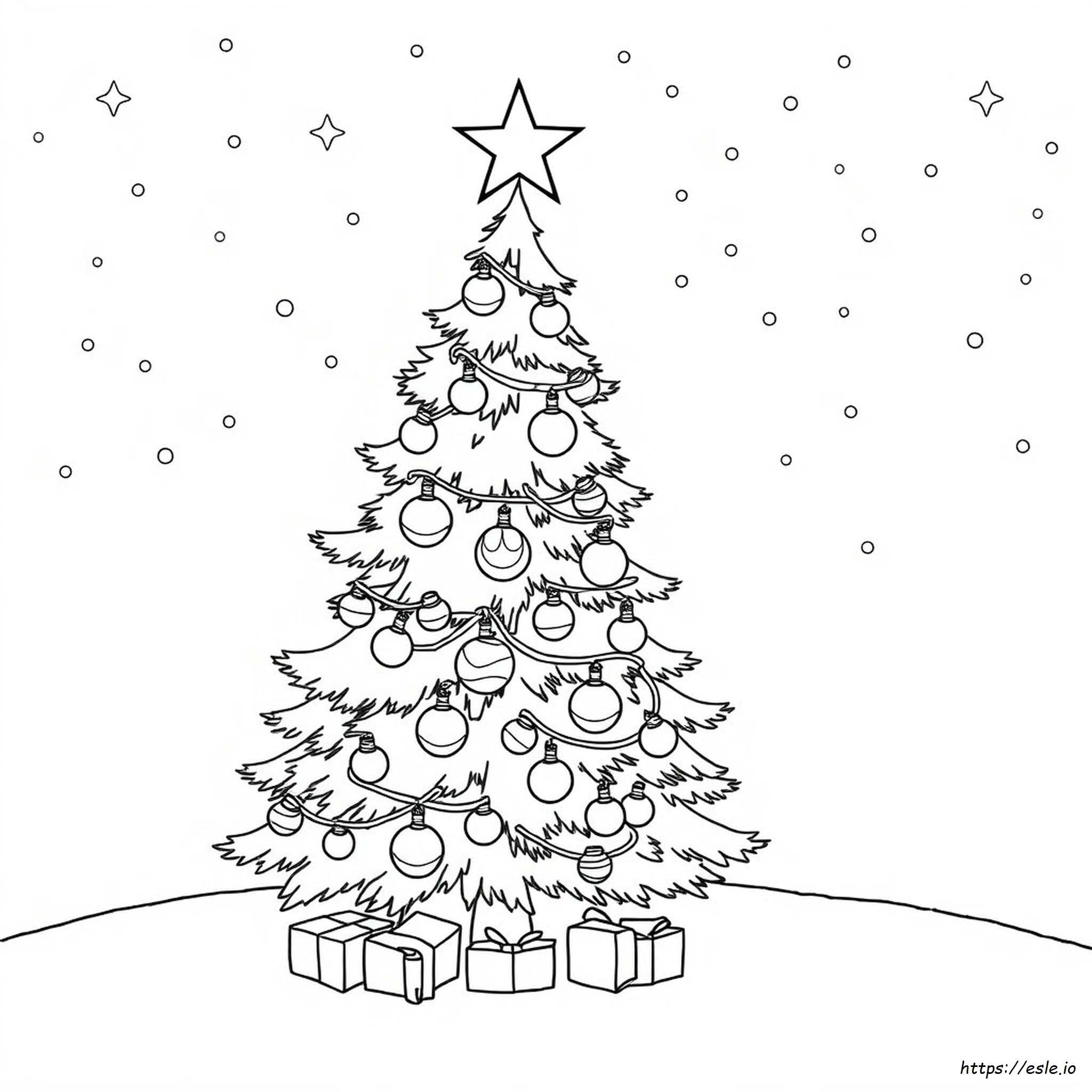 Moeilijke Kerst Kleurplaten kleurplaat