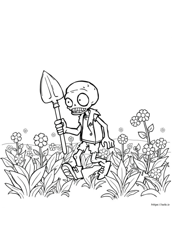 Zombies Coloring Pages Mewarnai Plant Vs Zombie