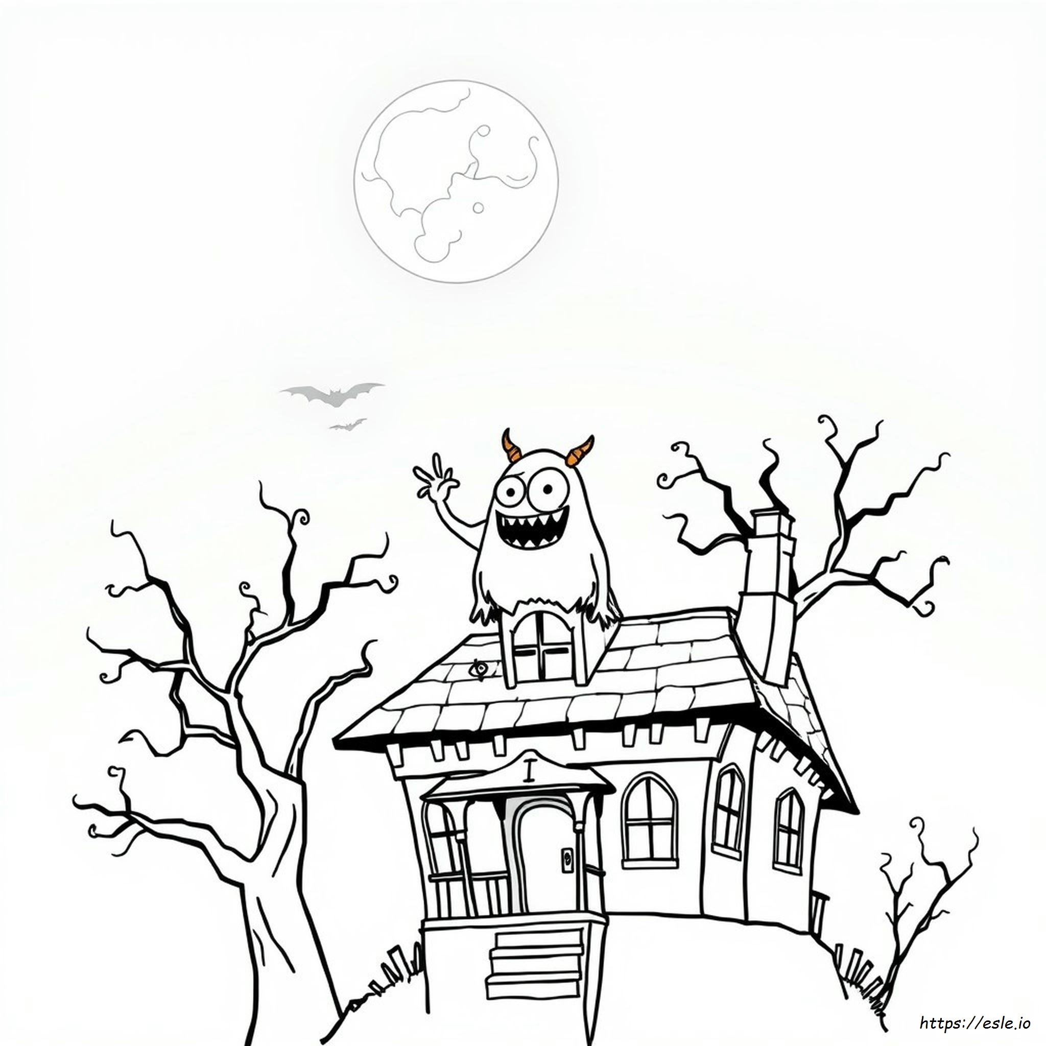 Scary Cartoon Coloring Pages