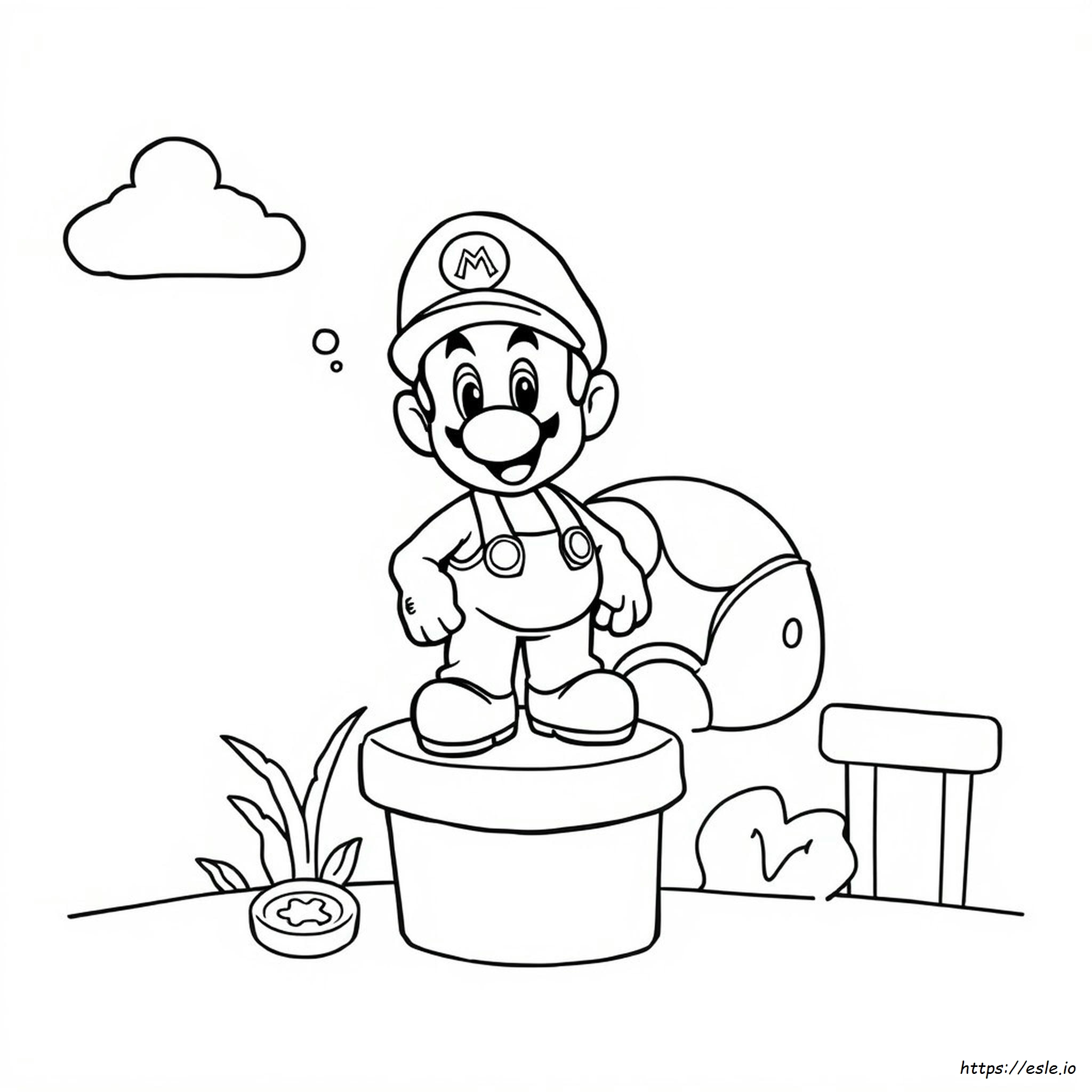 Mini Mario Kleurplaten kleurplaat