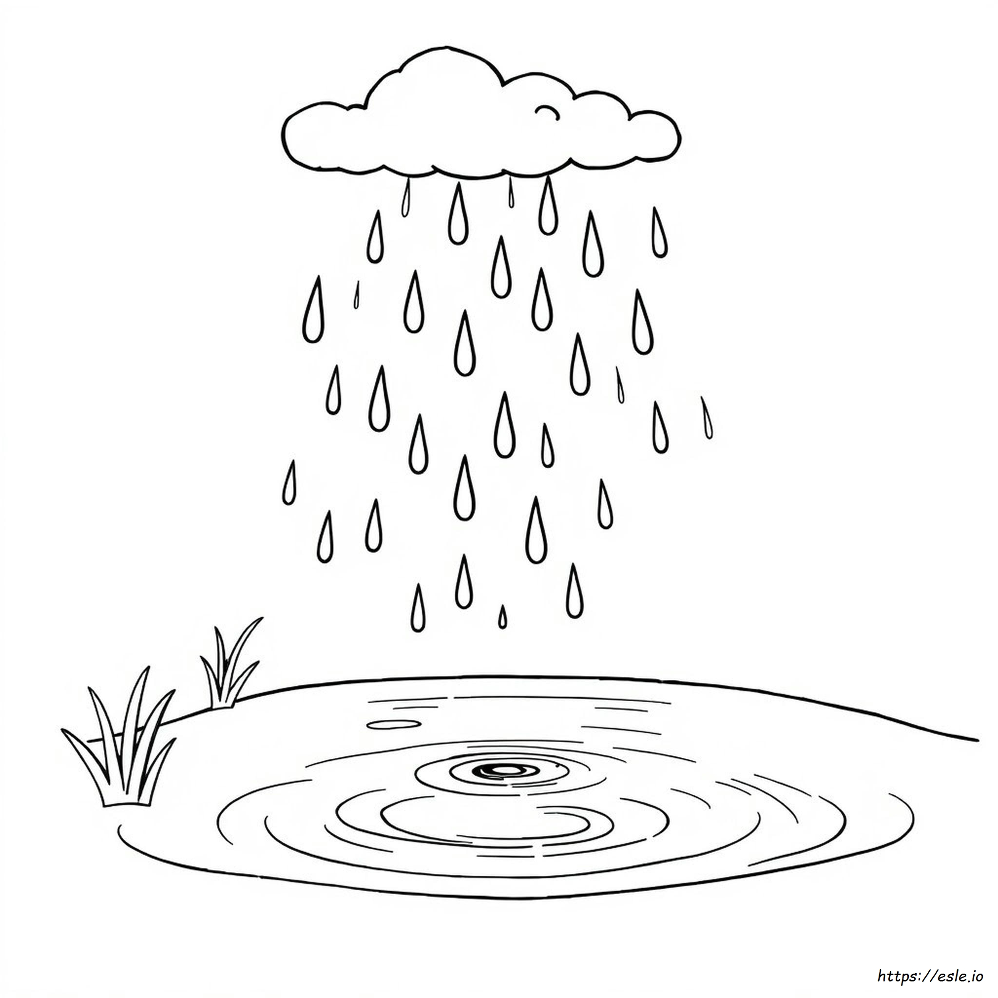 Coloring Page Of Water Cycle