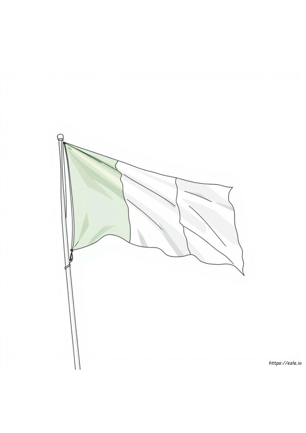 Nigeria Flag Colouring Page